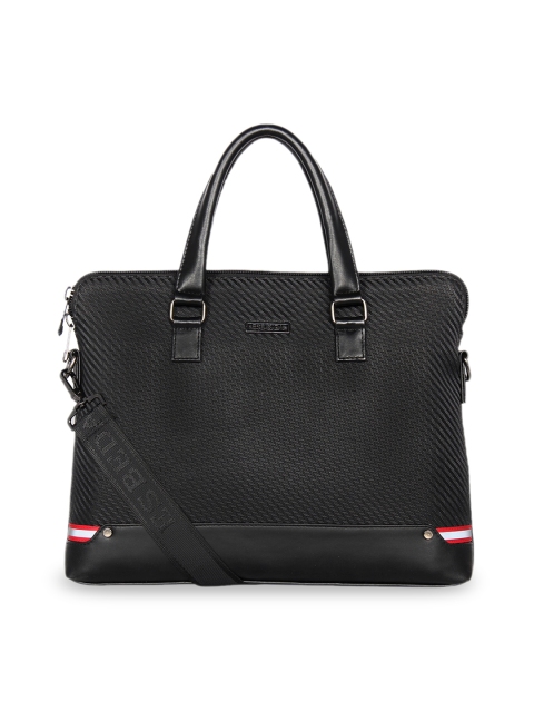 

ESBEDA Unisex Black Textured Laptop Bag