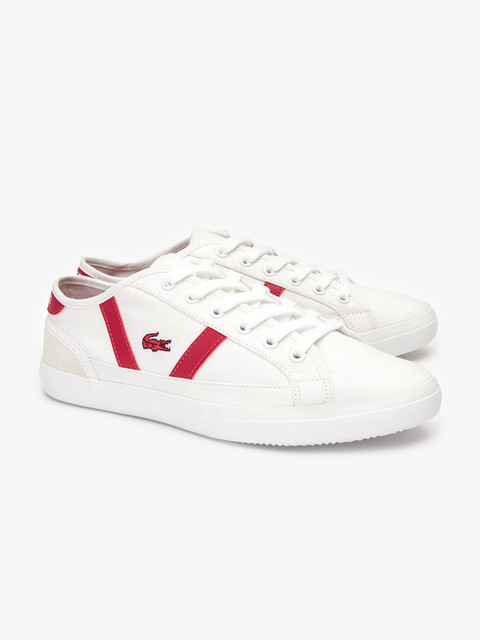 

Lacoste Boys White & Red Sneakers