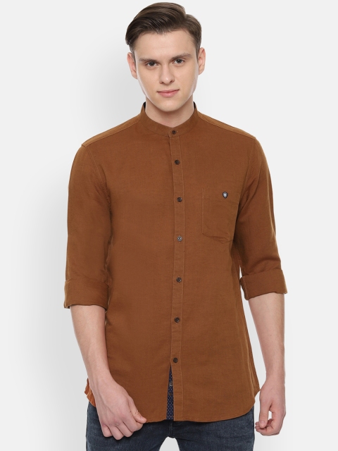 

Van Heusen Sport Men Brown Tight Slim Fit Solid Casual Shirt