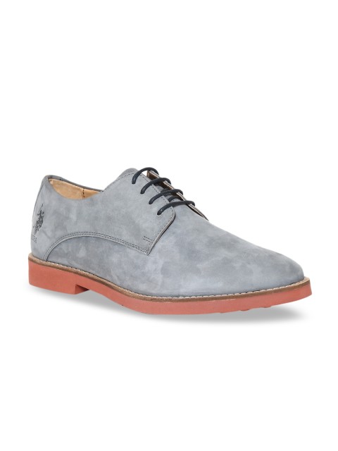

U.S. Polo Assn. Men Grey Leather Derbys