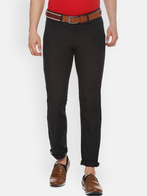 

Allen Solly Men Black Slim Fit Solid Chinos