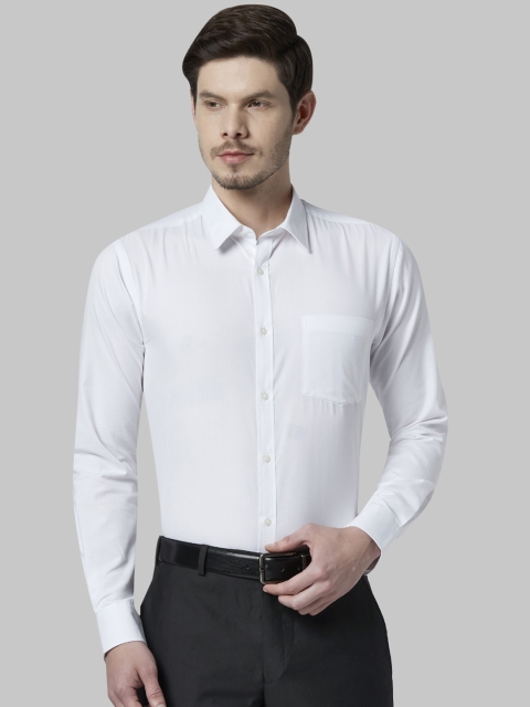 

Park Avenue Men White Slim Fit Solid Formal Shirt