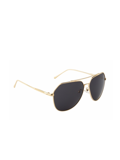 

Ted Smith Unisex Polarised Lens Aviator Sunglasses TS-1229S_GLD, Black
