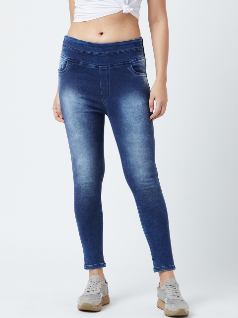 

Devis Women Blue Solid Denim Skinny Fit Jeggings