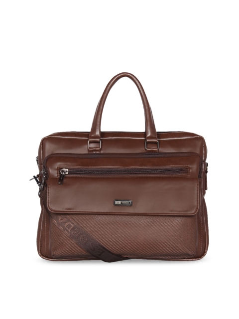 

ESBEDA Unisex Brown Solid Laptop Bag