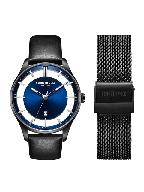 

Kenneth Cole Men Blue Analogue Watch with Detachable Straps KC50919003MN
