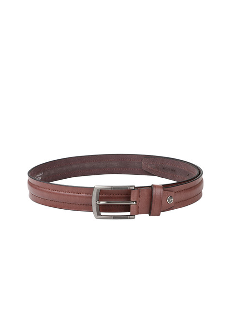 

WELBAWT Men Brown Solid Leather Belt