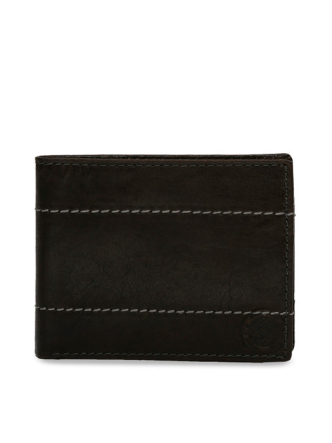 

STYLER KING Men Brown Solid Two Fold Wallet