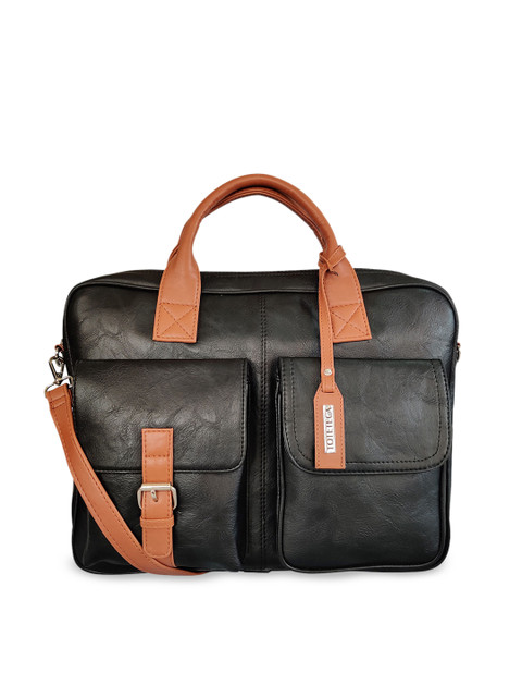 

Toteteca Unisex Black Solid Laptop Bag