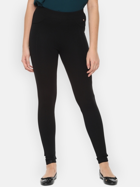 

Allen Solly Woman Women Black Regular Fit Solid Regular Trousers