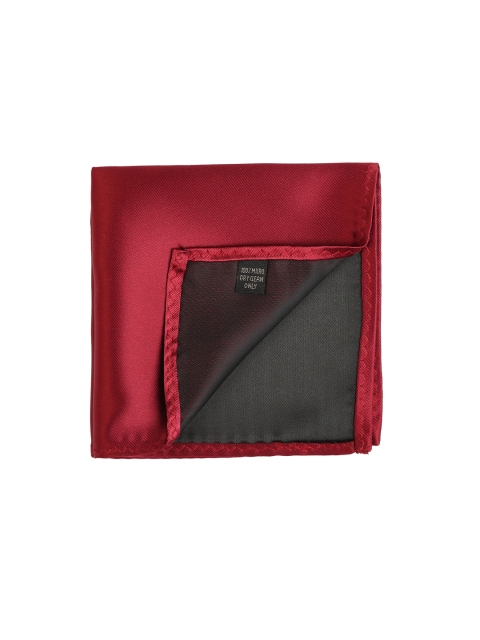 

Peter England Men Maroon Solid Pocket Square