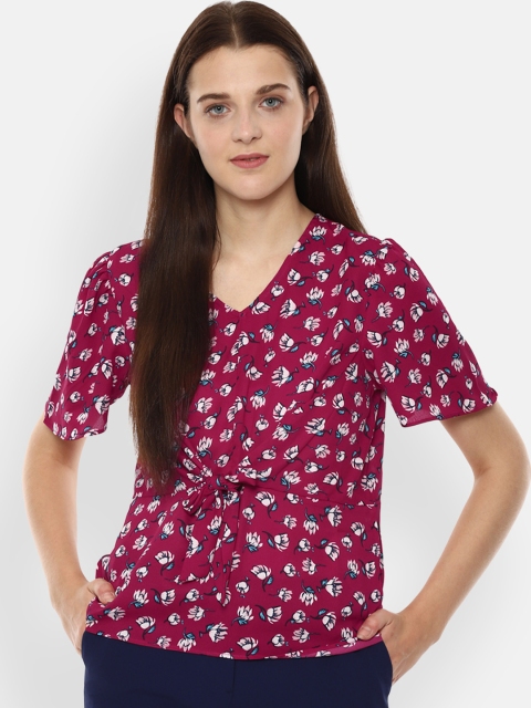 

Van Heusen Woman Pink Printed Top