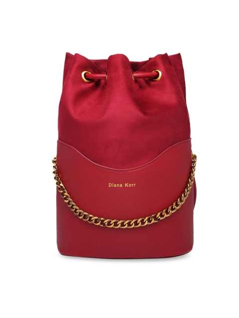 

Diana Korr Maroon Solid Sling Bag