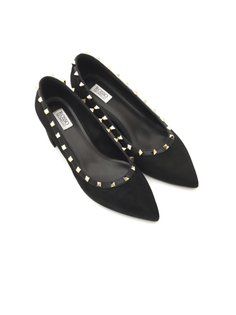 

ROSSO BRUNELLO Women Black Solid Pumps