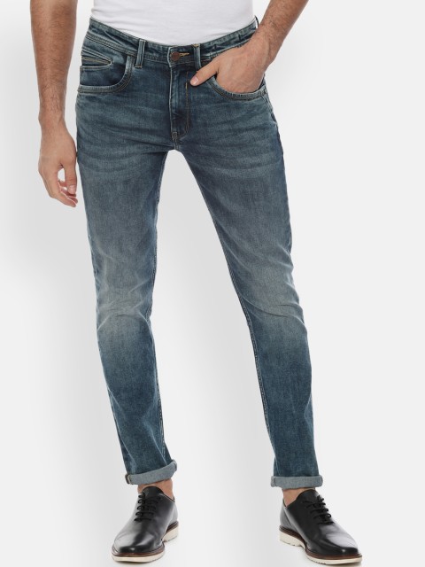 

V Dot Men Blue Skinny Fit Mid-Rise Clean Look Stretchable Jeans