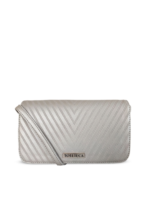 

Toteteca Silver-Toned Solid Sling Bag