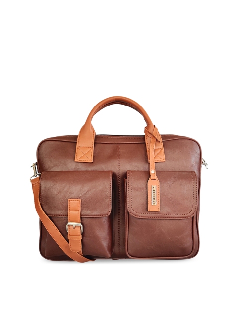 

Toteteca Unisex Brown Solid Laptop Bag