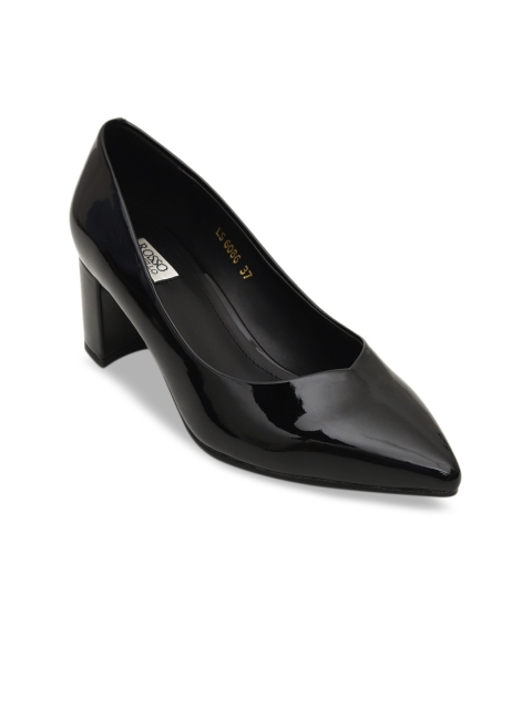 

ROSSO BRUNELLO Women Black Solid Pumps