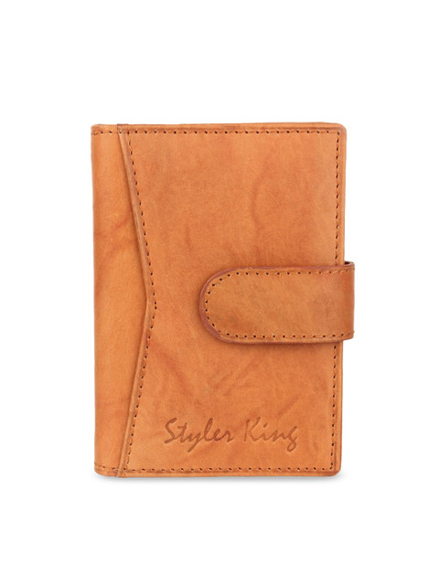 

STYLER KING Men Tan Solid Card Holder