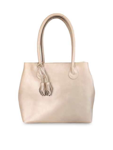 

Toteteca Muted Gold-Toned Solid Shoulder Bag