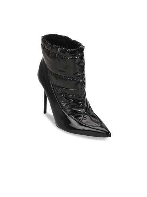 

Truffle Collection Women Black Solid Heeled Boots