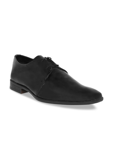 

Arrow Men Black Solid Leather Formal Derbys