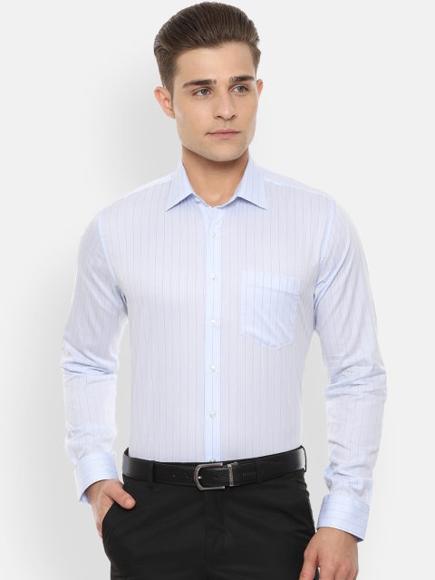 

Van Heusen Men Blue Slim Fit Striped Formal Shirt