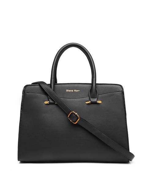 

Diana Korr Black Solid Handheld Bag