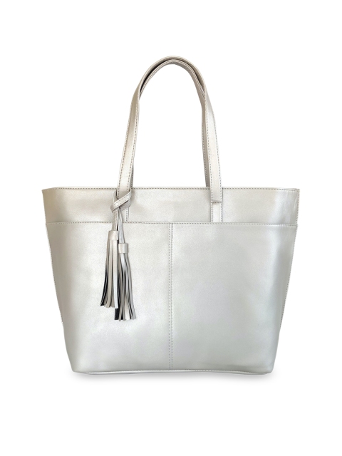 

Toteteca Silver-Toned Solid Shoulder Bag