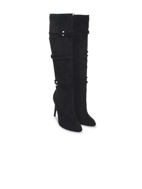 

ROSSO BRUNELLO Women Black Solid Heeled Boots