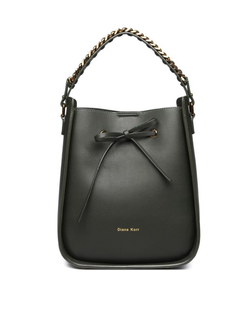 

Diana Korr Green Solid Handheld Bag
