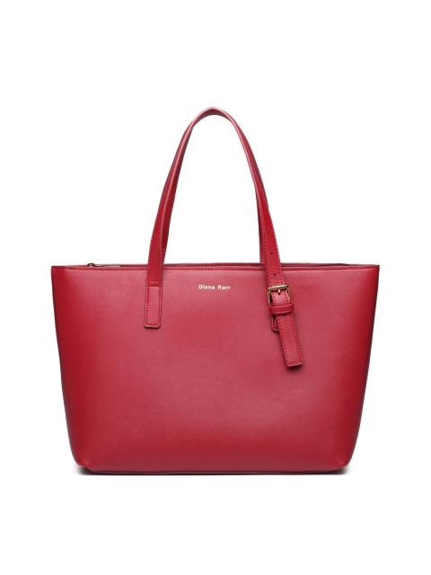 

Diana Korr Maroon Solid Handheld Bag