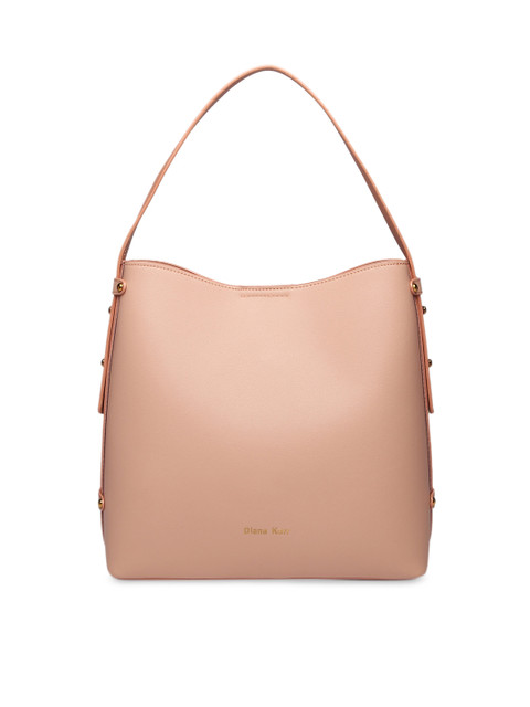 

Diana Korr Peach-Coloured Solid Shoulder Bag