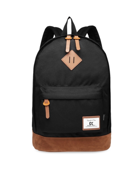 

Diana Korr Women Black & Brown Solid Backpack