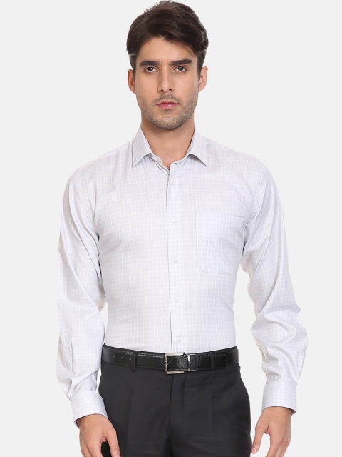 

Louis Philippe Permapress Men White Slim Fit Solid Formal Shirt