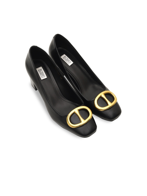 

ROSSO BRUNELLO Women Black Embellished Pumps