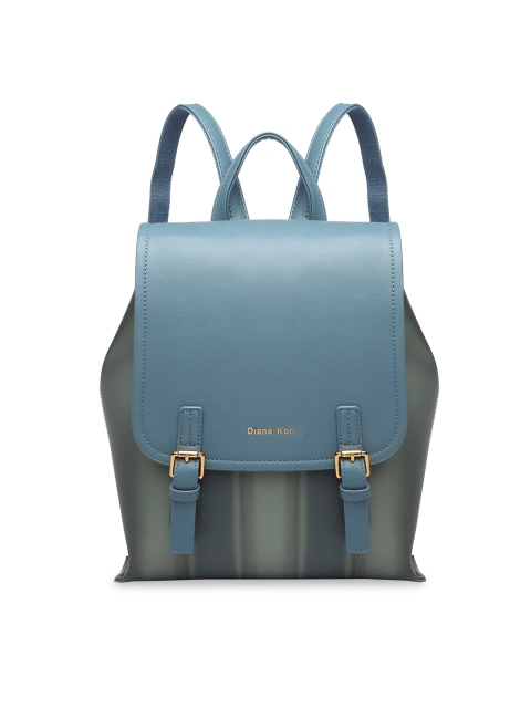 Diana Korr Women Blue Solid Backpack