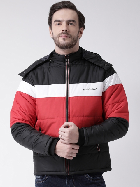 

COBB Men Black Colourblocked Puffer Jacket