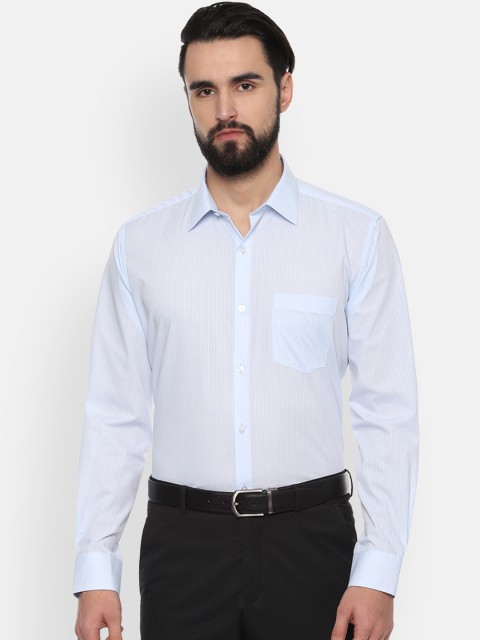 

Van Heusen Men Blue Regular Fit Striped Formal Shirt