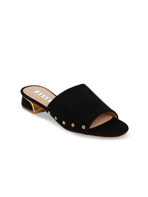 

ELLE Women Black Solid Block Heels