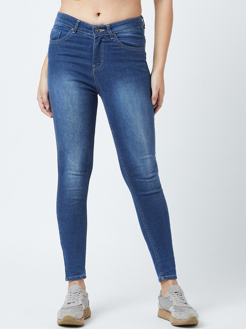 

Devis Women Blue Skinny Fit High-Rise Clean Look Stretchable Jeans