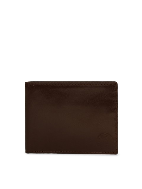 

STYLER KING Men Brown Solid Leather Two Fold Wallet