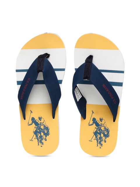 

U.S. Polo Assn. Men Navy Blue Colourblocked Thong Flip-Flops