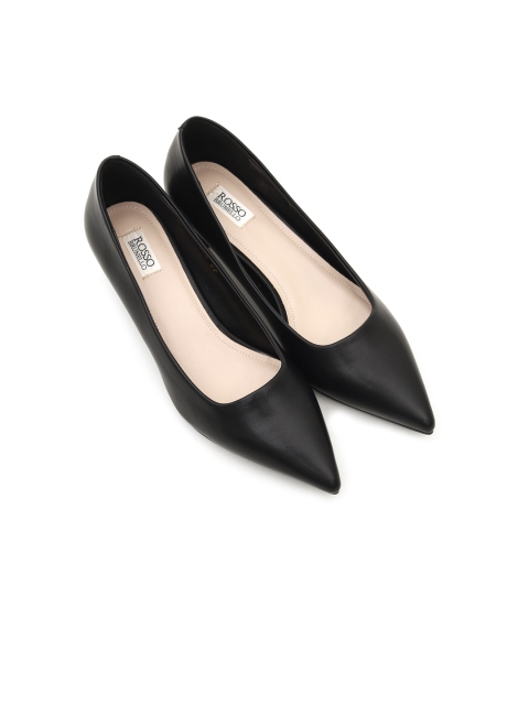

ROSSO BRUNELLO Women Black Solid Pumps