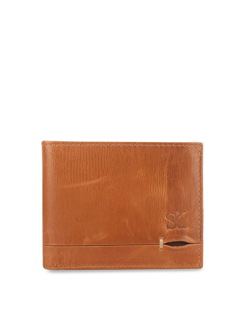

STYLER KING Men Tan Solid Two Fold Wallet