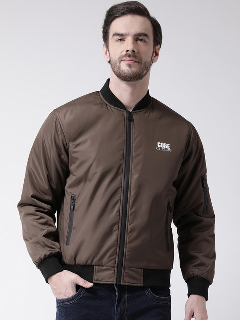 

COBB Men Brown Solid Padded Jacket