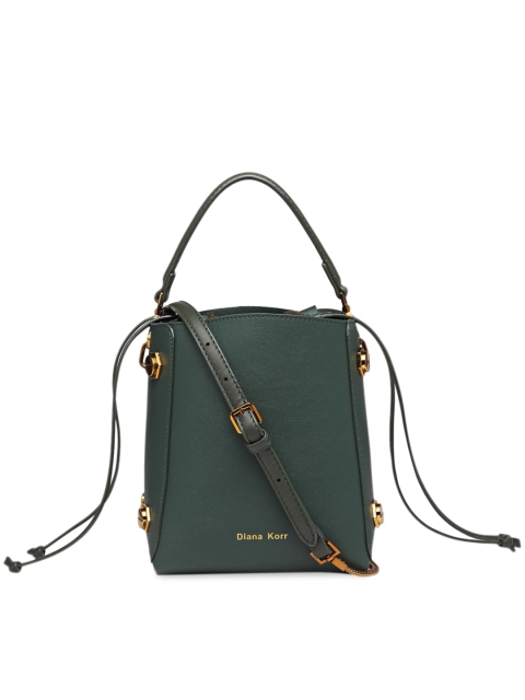 

Diana Korr Green Solid Handheld Bag