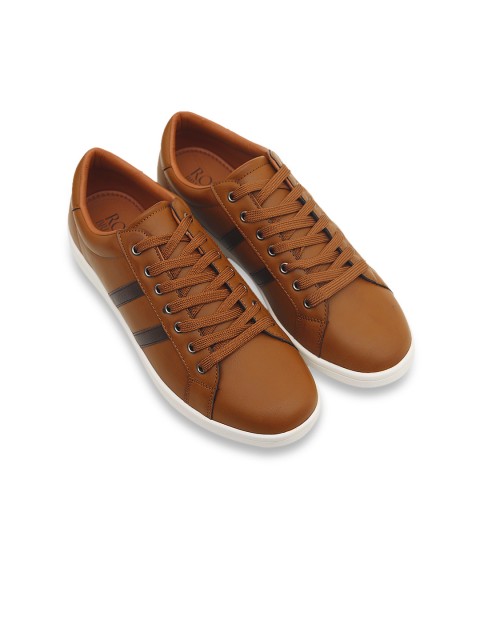 

ROSSO BRUNELLO Men Brown Leather Sneakers