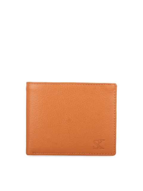 

STYLER KING Men Tan Solid Two Fold Wallet