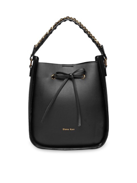 

Diana Korr Black Solid Hobo Bag